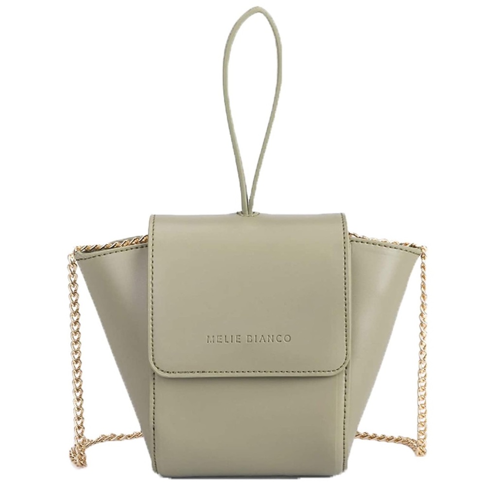 NWT Melie Bianco Adele Vegan Leather Mini Crossbody Bag in Mint